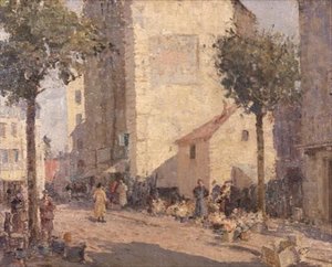 Keramik und Blumen, Dieppe