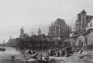 Die Stadt Köln am Rhein