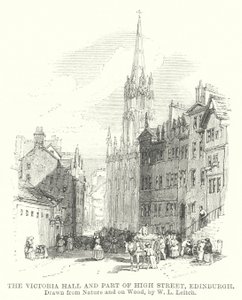 Die Victoria Hall und ein Teil der High Street, Edinburgh