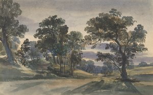Eine Parklandschaft bei Dämmerung, ca. 1879 von William Leighton Leitch