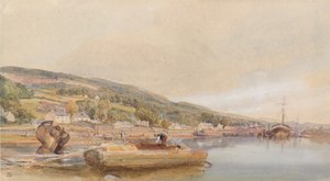 Am Clyde in der Nähe von Bowling von William Leighton Leitch