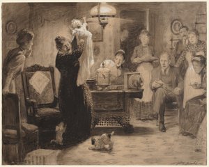 Skizze zur Illustration Das stationäre Baby, 1912 von William Leroy Jacobs