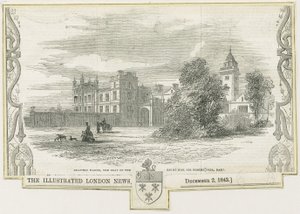 Draton Bassett - "Drayton Manor": Holzschnitt, nd [ca. 1843] von William Linton