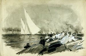 Lord Dufferins Rennboot (Frederick Temple Hamilton-Temple-Blackwood). von William Lionel Wyllie