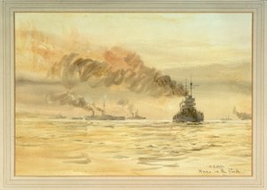 Kapitulierte deutsche Schlachtschiffe im Firth of Forth