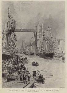 Die Eröffnung der Tower Bridge durch HRH den Prinzen von Wales von William Lionel Wyllie