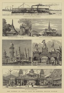 Der Besuch des Vizekönigs von Indien in Rangoon, Britisch-Burma von William Lionel Wyllie