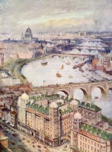 Blick vom Savoy Hotel nach Osten von William Lionel Wyllie