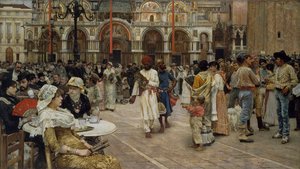 Die Piazza di San Marco, Venedig, 1883