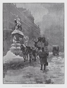Holborn Circus, ein Wintermorgen