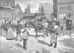 Ludgate Circus, 1891 von William Luker
