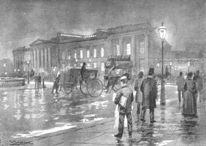 Das Hauptpostamt - Nacht, 1891