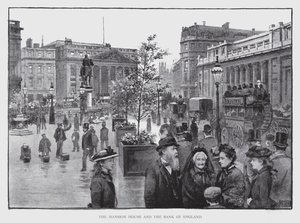 Mansion House und die Bank of England von William Luker