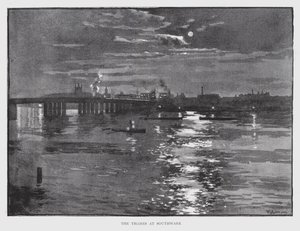 Die Themse bei Southwark von William Luker