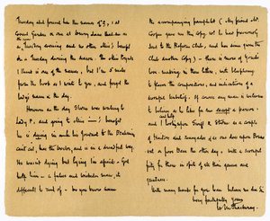 Brief von William Makepeace Thackeray an TW Gibbs, 12. September 1851 von William Makepeace Thackeray