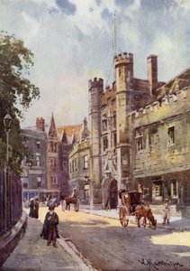 Das Tor des Christs College von der St Andrews Street von William Matthison