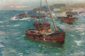 Eine Grundwelle, Carradale, Argyll, um 1883 von William McTaggart