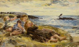 Kinder am Strand, Machrihanish