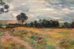 Ernte bei Broomieknowe, 1896 von William McTaggart