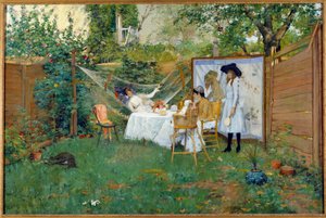 Frühstück im Freien um 1888