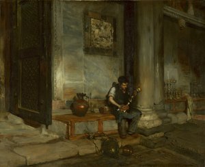 Im Baptisterium von St. Markus, Venedig von William Merritt Chase
