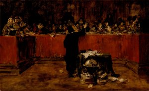 Kolumbus vor dem Rat von Salamanca von William Merritt Chase