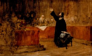 Kolumbus vor dem Rat von Salamanca von William Merritt Chase