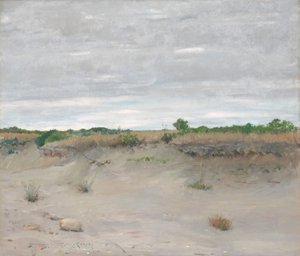 Vom Wind verwehte Sanddünen von William Merritt Chase
