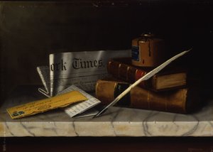 Stillleben mit Brief an Mr. Clarke, 1879 von William Michael Harnett