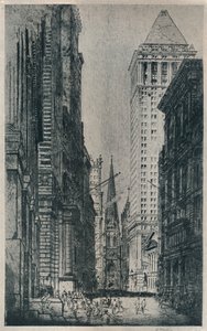Wall Street, New York, ca. 1913 von William Monk