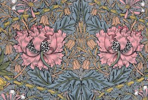 Geißblatt. Dekorativer Stoff, 1876 von William Morris