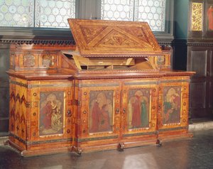 König Renés Flitterwochenkabinett, entworfen von J.P. Seddon
