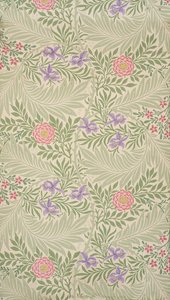 Rittersporn. Tapete, 1874 von William Morris