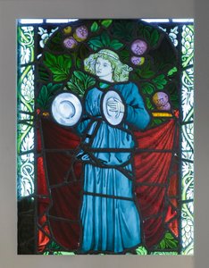 Minnesänger mit Zimbeln, entworfen von William Morris von William Morris