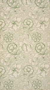 Pink und Mohn. Tapete, 1881 von William Morris