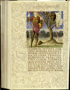 Venus gibt Aeneas Rüstung, Eröffnung von Buch VIII von Virgils "Aeneis"