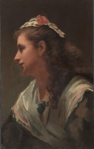 Sein erstes Modell - Miss Russell, ca. 1873 von William Morris Hunt