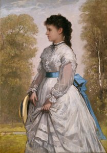 Porträt von Agnes Elizabeth Claflin von William Morris Hunt
