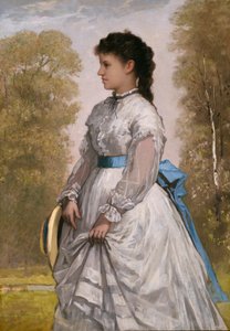 Porträt von Agnes Elizabeth Claflin von William Morris Hunt