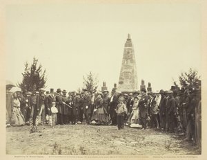 Einweihung des Denkmals auf dem Schlachtfeld von Bull Run, Juni 1865