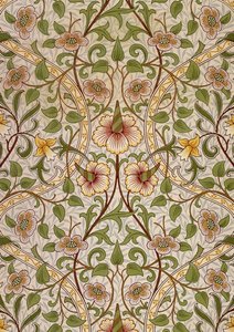 Dekorativer Stoff, 1876-1890 von William Morris Tapestry Works