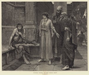 Historisches Bild, St. Peter verleugnet Christus