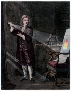 Newton untersucht das Licht, 1870