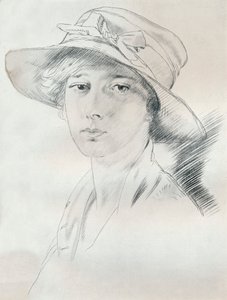 Porträtstudie in Bleistift, 20. Jahrhundert, 1932
