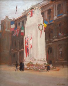 Das Kenotaph (Morgen der Friedensprozession) von William Nicholson