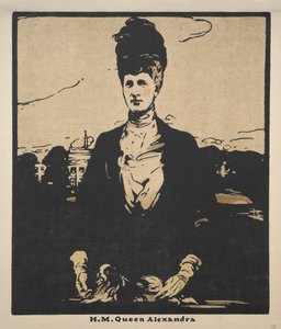 Zwölf Porträts (Zweite Serie): H. M. Königin Alexandra von William Nicholson