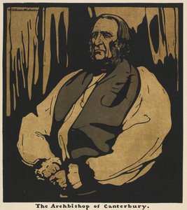 Zwölf Porträts: Der Erzbischof von Canterbury von William Nicholson