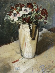 Goldlack und Anemonen von William Nicholson