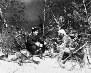 Leben des Trappers in Kanada, Foto von Nottman, um 1890