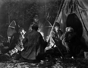 Leben des Trappers in Kanada, Foto von Nottman, um 1890